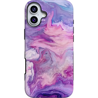 Tie Dying Over You | Purple Marble iPhone Case