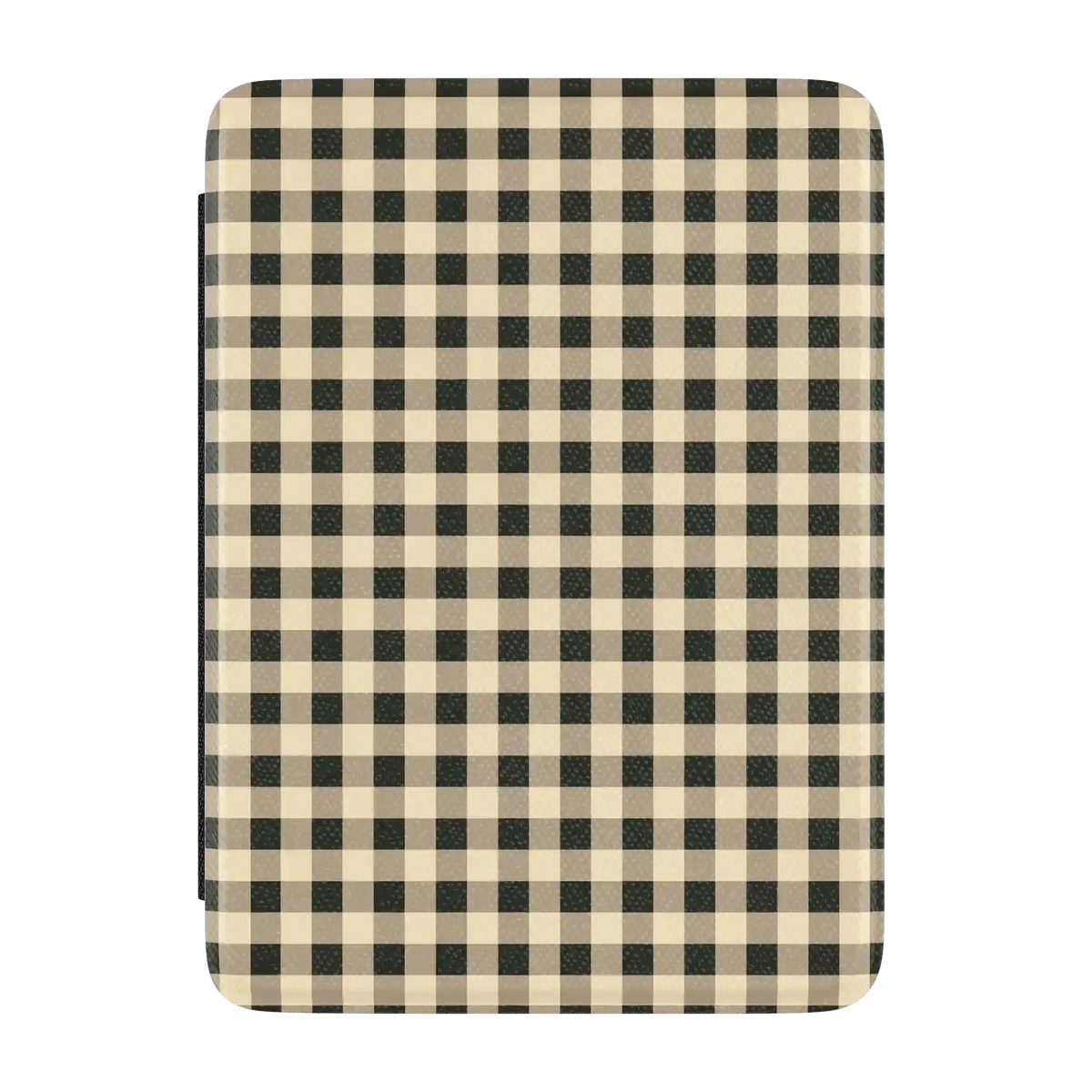 Cedar Lane | Black & Cream Gingham Kindle Case