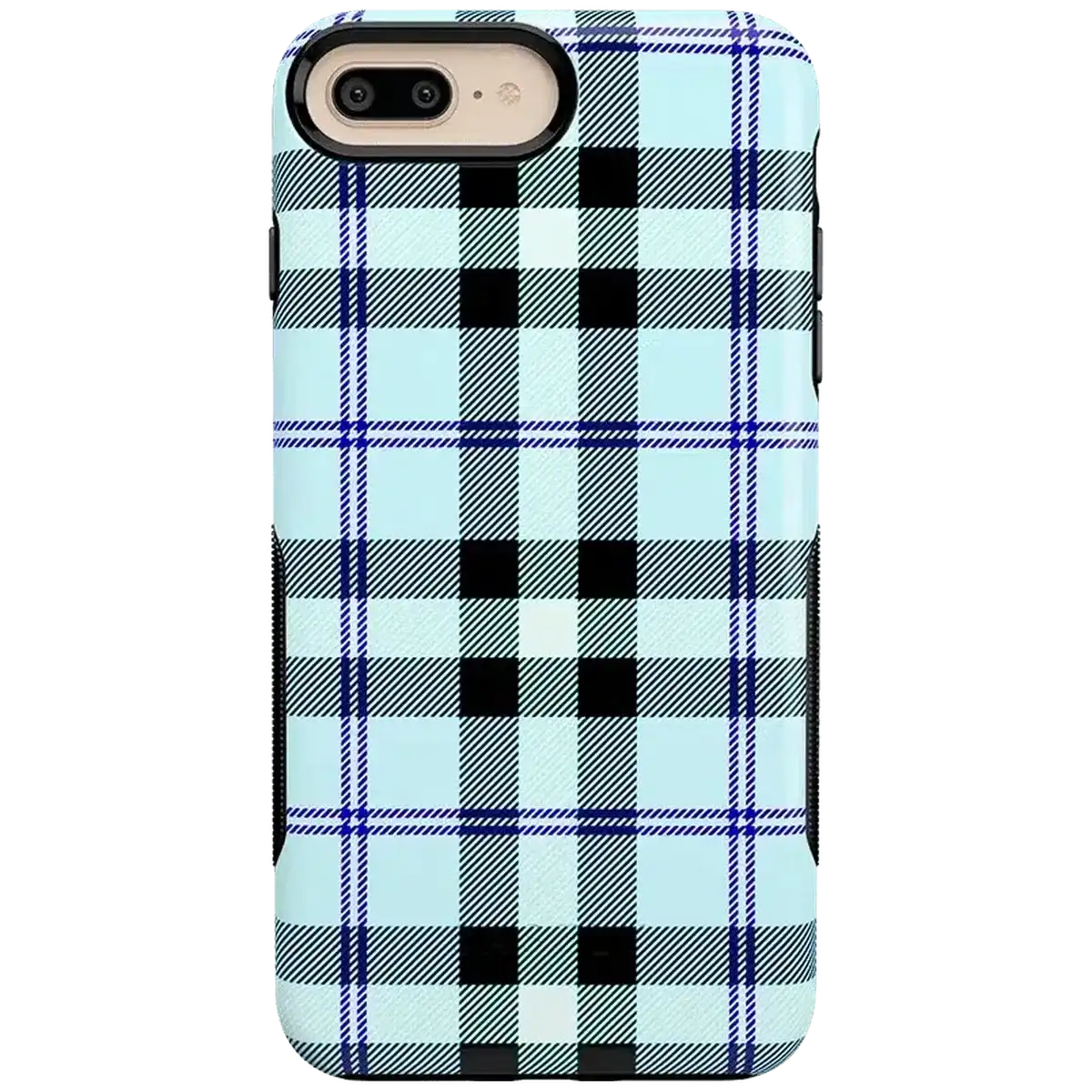 As if! | Light Blue Plaid Case