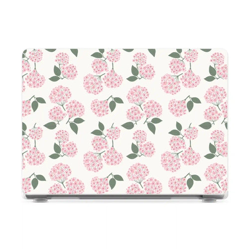 Nantucket Cottage | Pink Hydrangea Laptop Shell