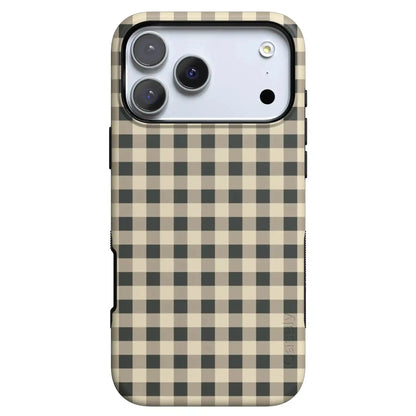 Cedar Lane | Black & Cream Gingham Case