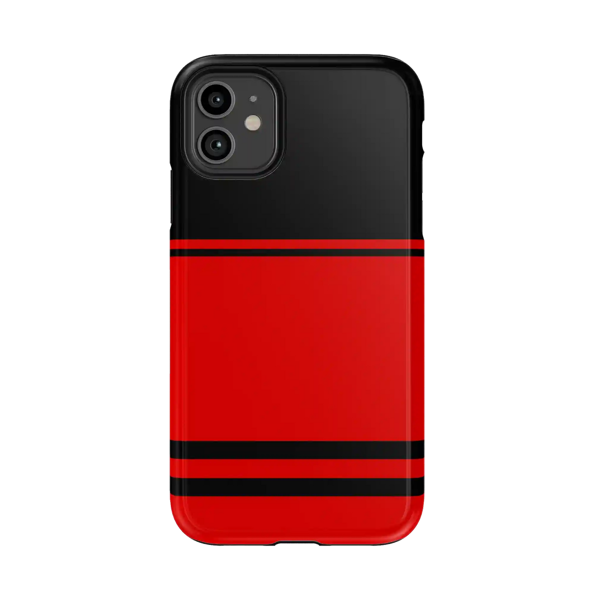 Storm Warning | Black & Red Stripes Case