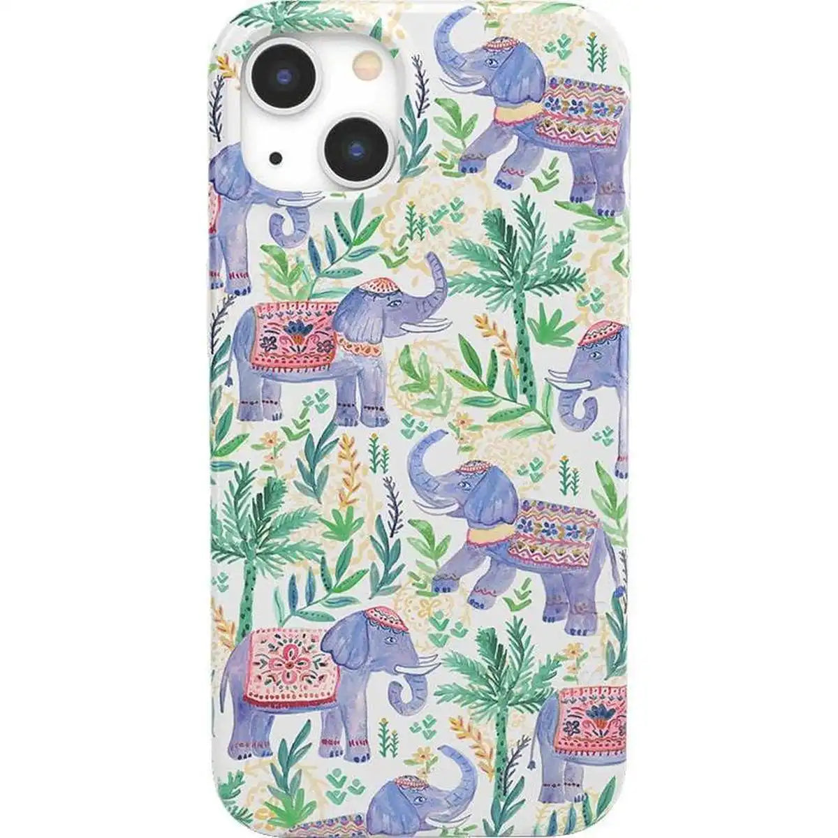 Pastel Gardens | Watercolor Elephant Floral Case