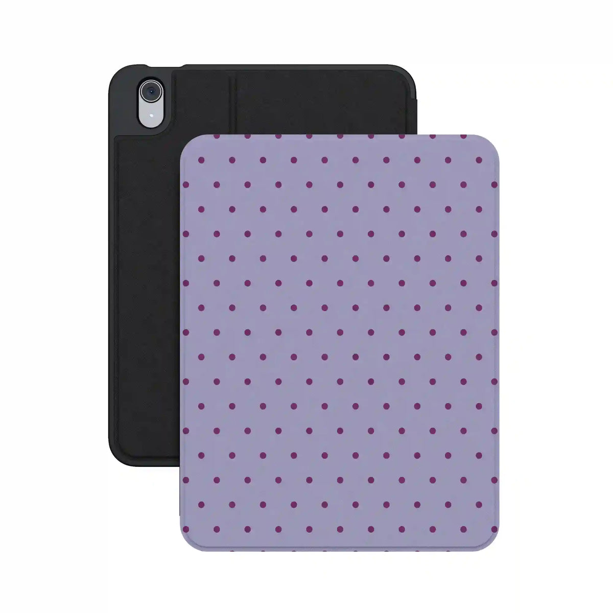 On the Dot | Purple & Plum Polka Dot iPad Case