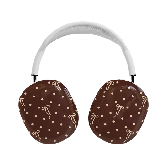 Teddy Bows | Brown Polka Dot AirPods Max Case