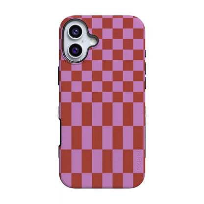 Vibe Check | Pink Checkerboard Case