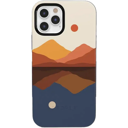 Opposites Attract | Day & Night Colorblock Mountains Case
