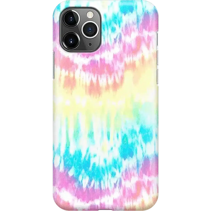 Wild & Free | Classic Rainbow Tie Dye iPhone Case