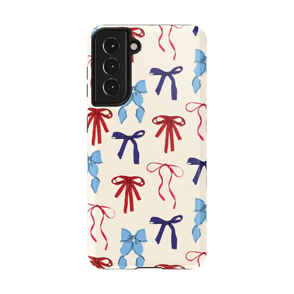 American Girlie | Red White & Blue Bows Case