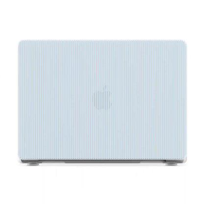 Stripes and the City | Light Blue Pinstripe Laptop Shell