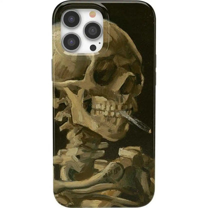 Van Gogh | Head of a Skeleton with a Burning Cigarette Phone Case