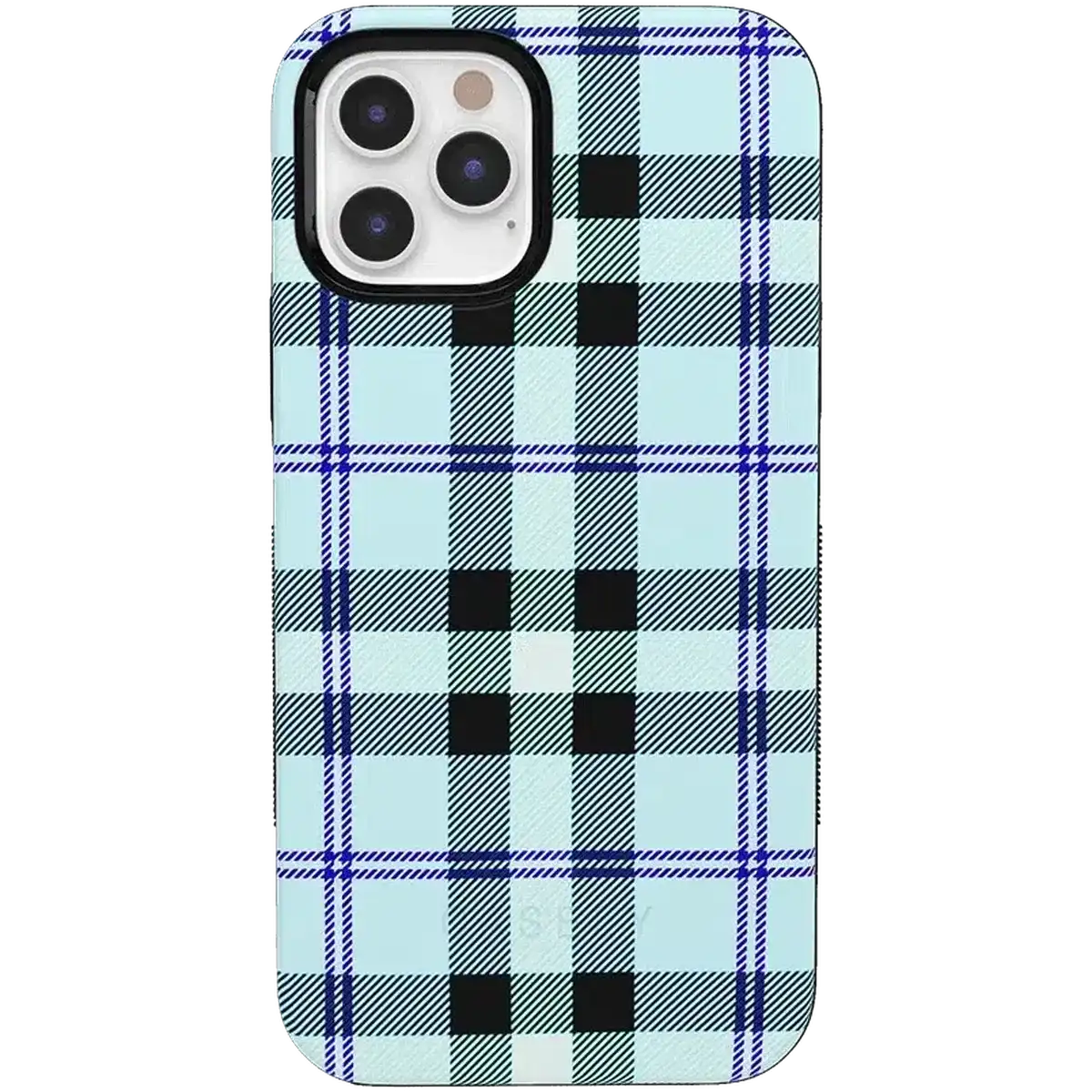 As if! | Light Blue Plaid Case