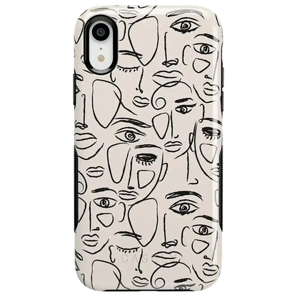 We're All Human | Minimal Face Art Case