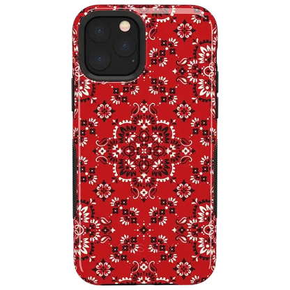 I'm with the Band | Red Bandana Print Case