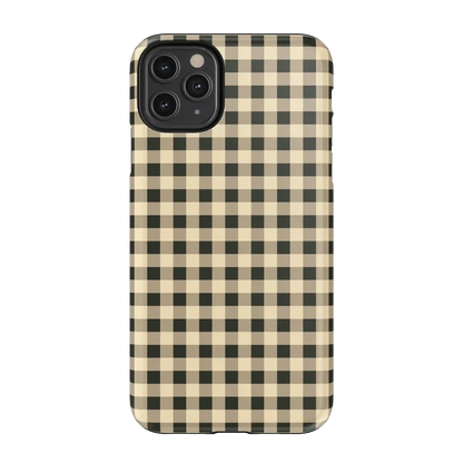 Cedar Lane | Black & Cream Gingham Case