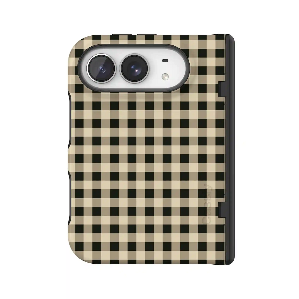 Cedar Lane | Black & Cream Gingham Case