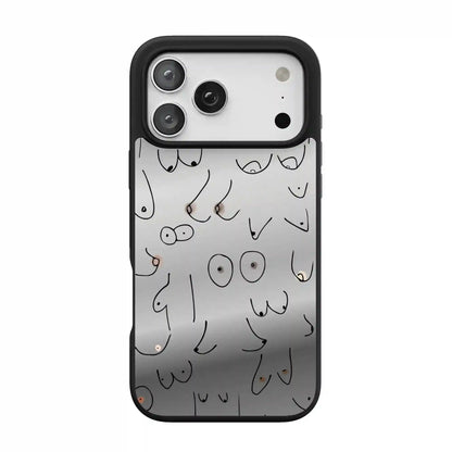 I'm With Her | Black & White Boobs Case