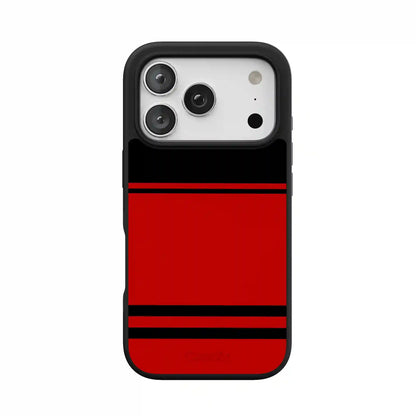 Storm Warning | Black & Red Stripes Case
