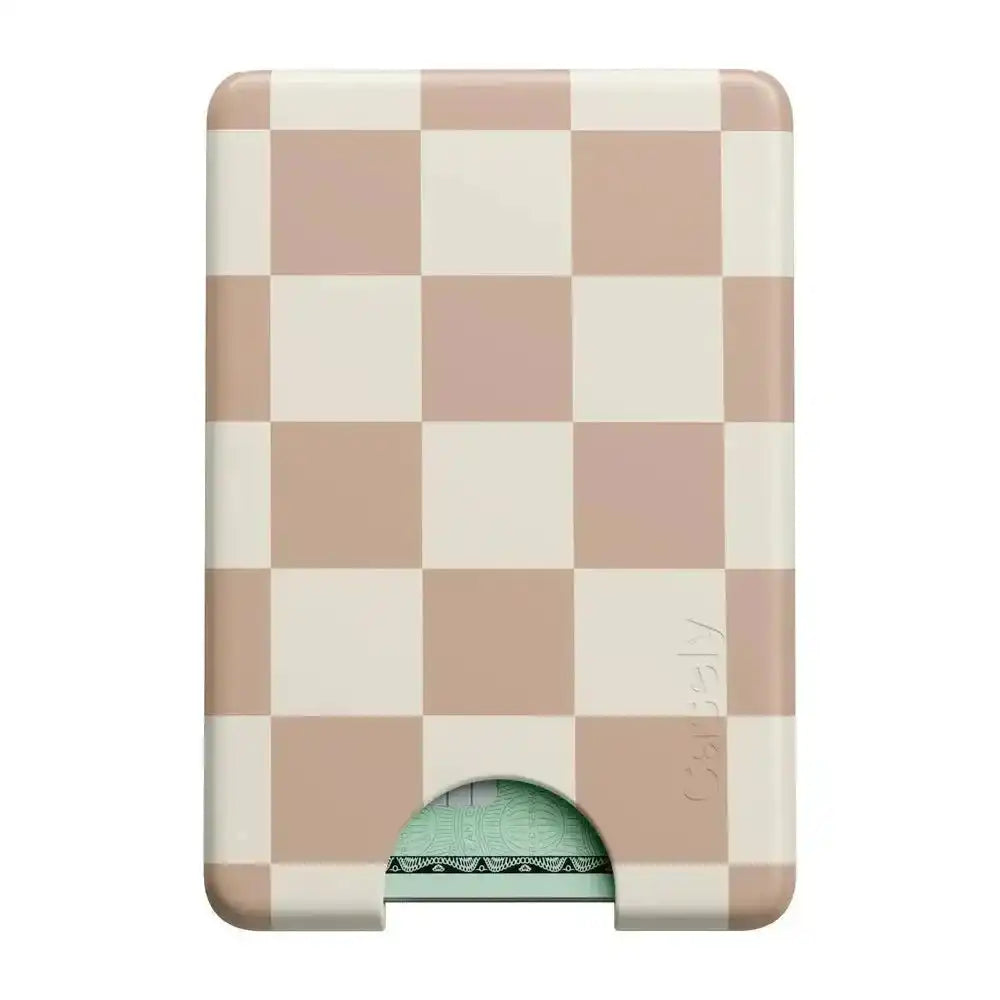 Fit Check | Neutral Checkerboard MagWallet