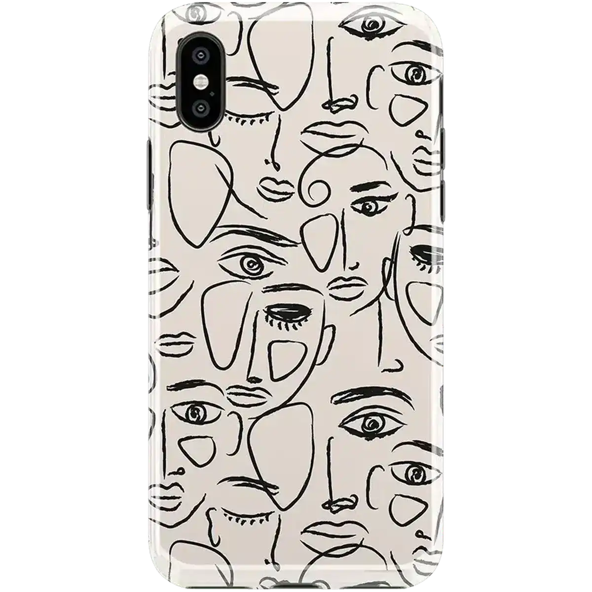 We're All Human | Minimal Face Art Case