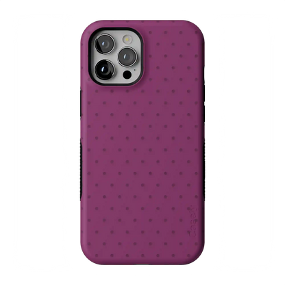 On the Dot | Plum Polka Dot Case