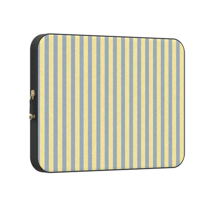 Coastline Stripes | Blue & Yellow Laptop Case
