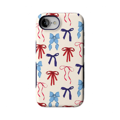 American Girlie | Red White & Blue Bows Case
