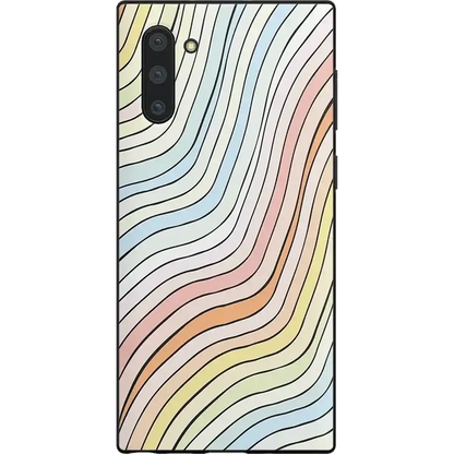 Ride The Wave | Pastel Rainbow Lined Samsung Case