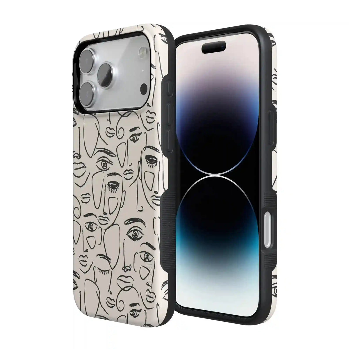 We're All Human | Minimal Face Art Case