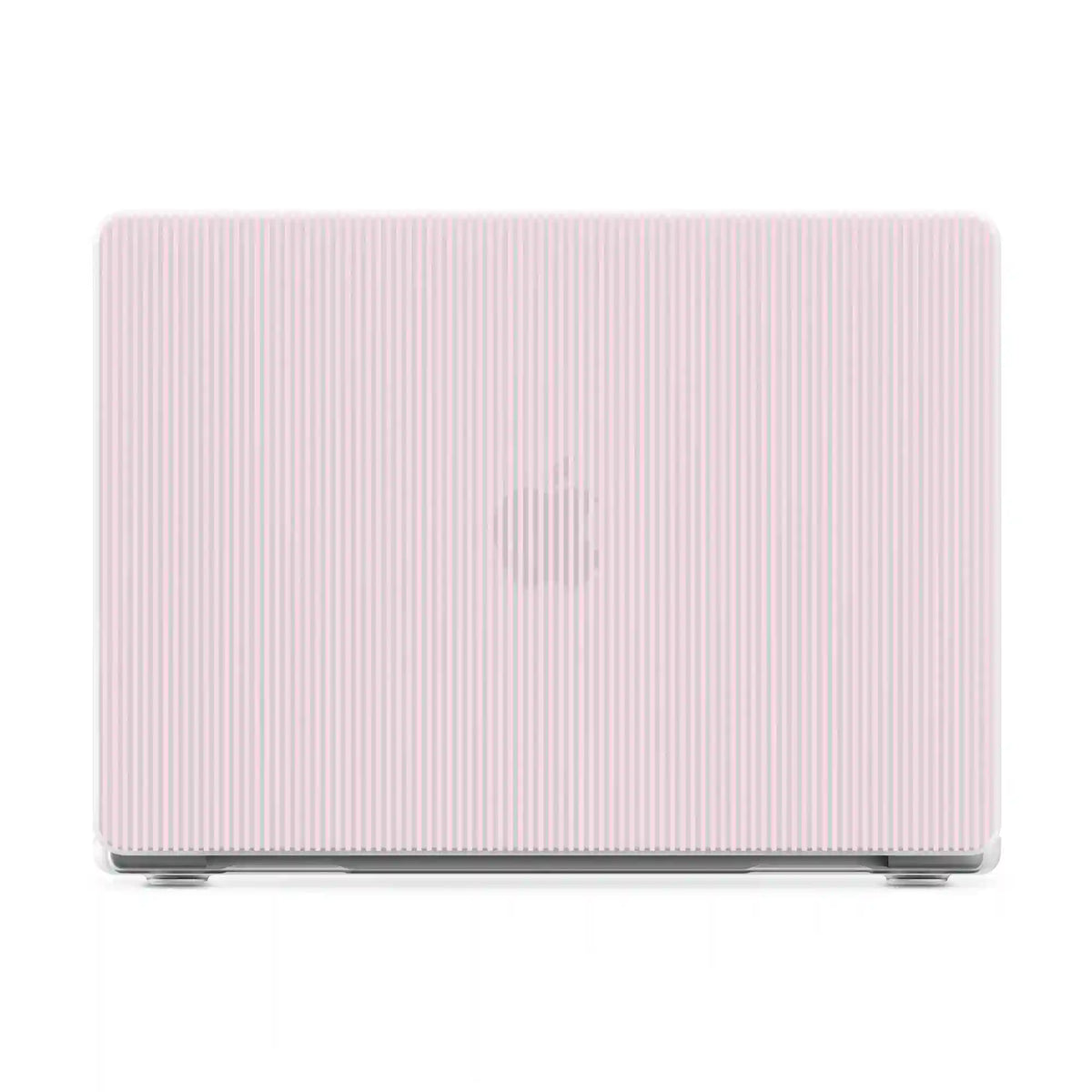 Stripes and the City | Light Pink Pinstripe Laptop Shell