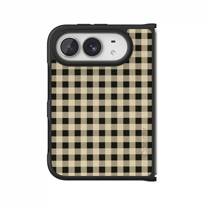 Cedar Lane | Black & Cream Gingham Case