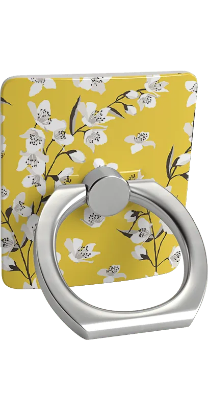 Floral Forest | Yellow Cherry Blossom Floral Phone Ring