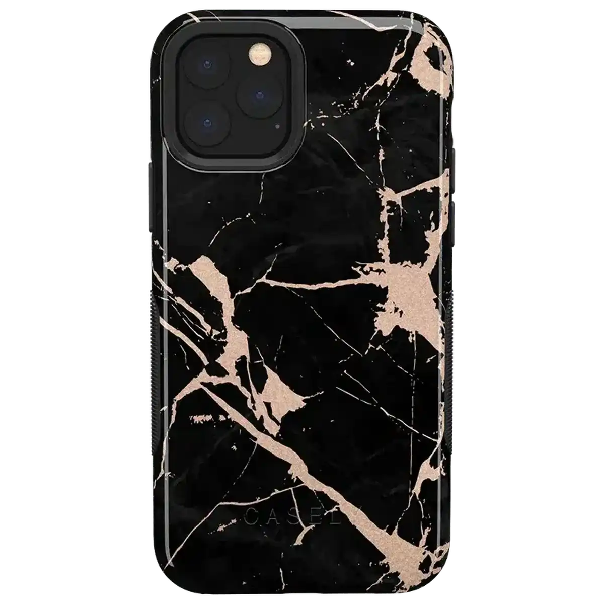 Hidden Gem | Rose Gold and Black Marble Case