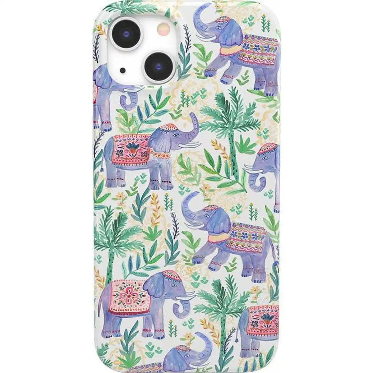 Pastel Gardens | Watercolor Elephant Floral Case