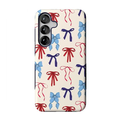 American Girlie | Red White & Blue Bows Case