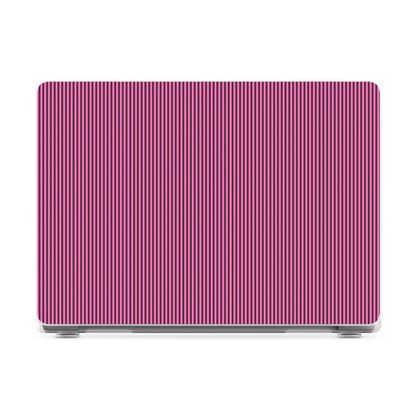 Stripes and the City | Pink & Purple Pinstripe Laptop Shell