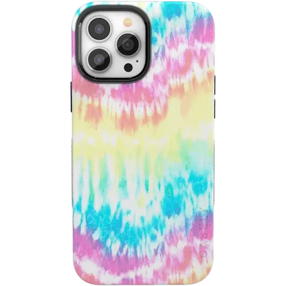 Wild & Free | Classic Rainbow Tie Dye iPhone Case