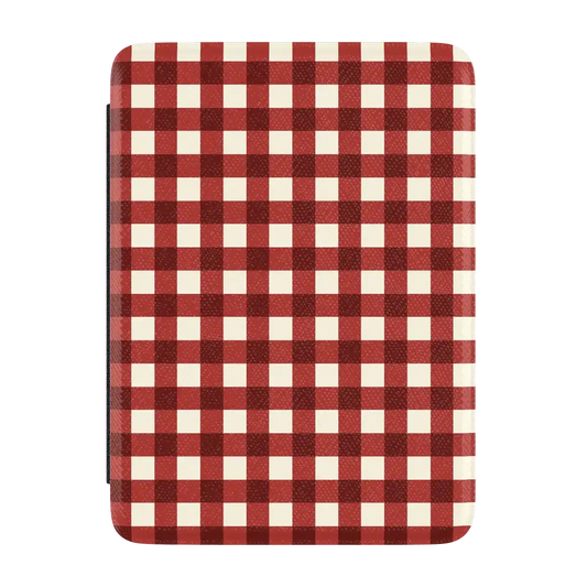 Checked Twice | Red Plaid Kindle Case