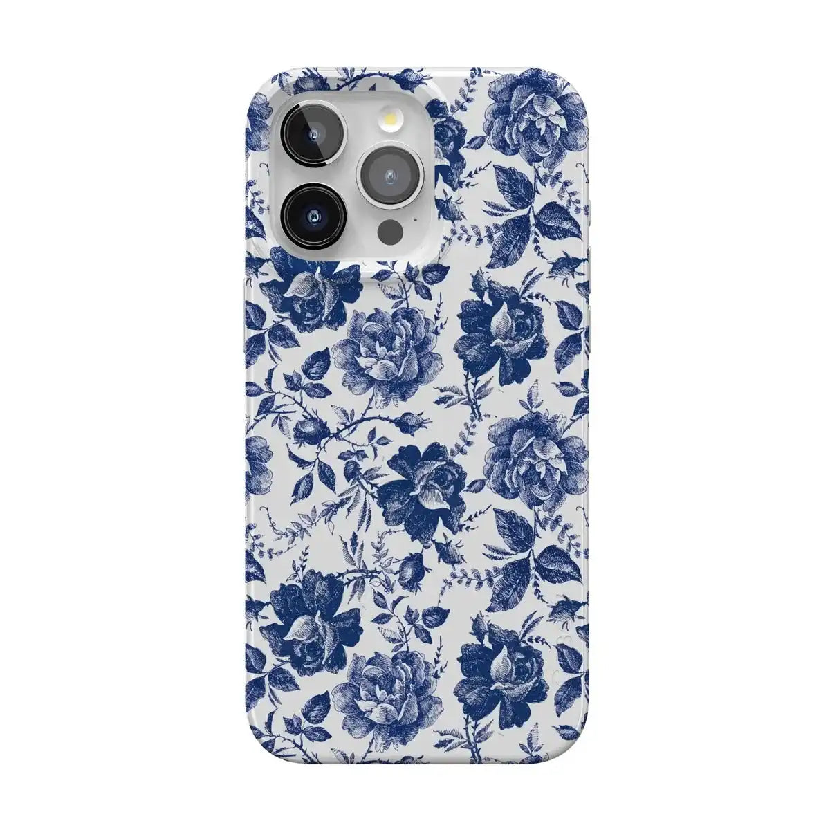 Rose to Fame | Blue & White Rose Floral Case
