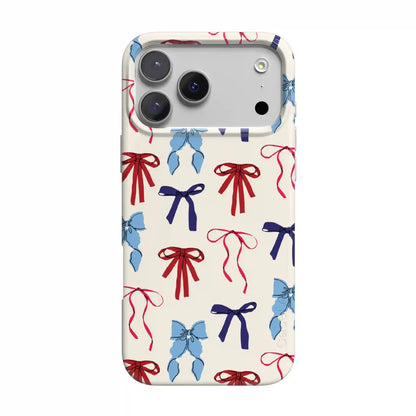 American Girlie | Red White & Blue Bows Case
