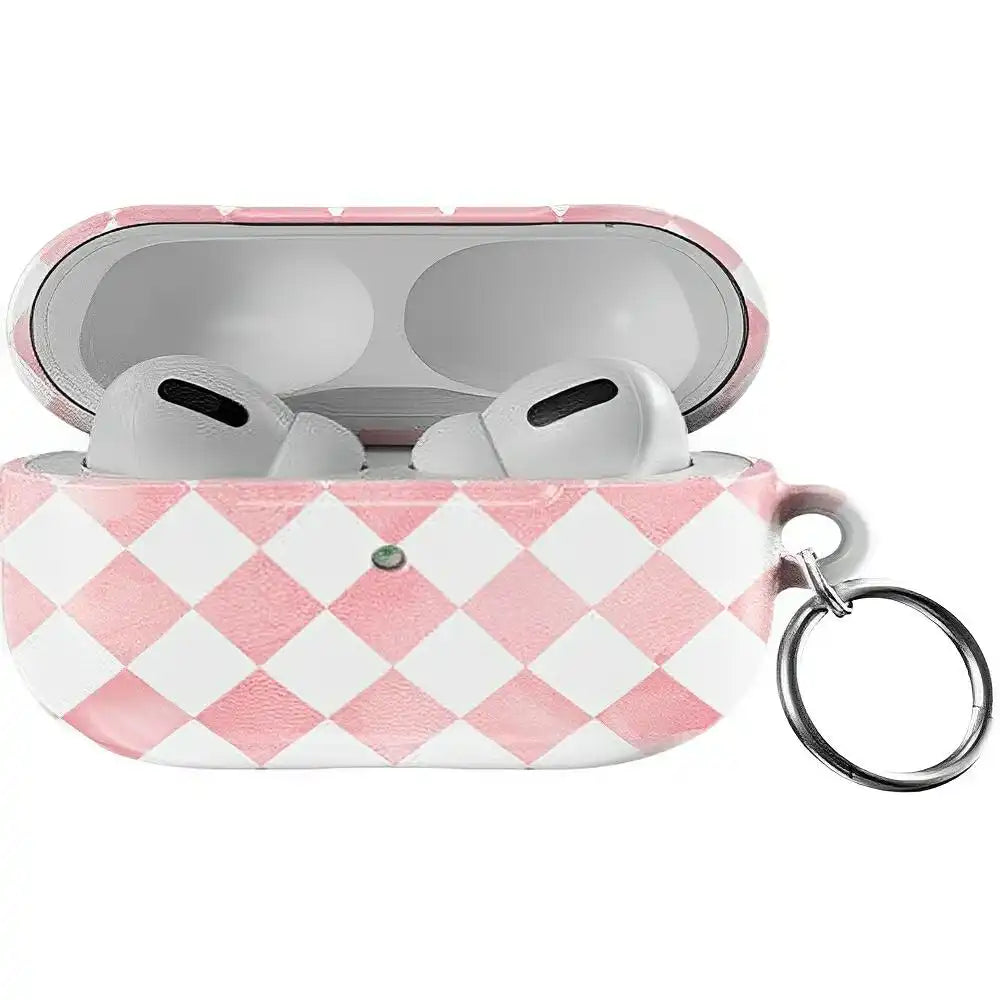 Queen of Diamonds | Pink Watercolor AirPods Case