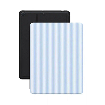 Stripes and the City | Light Blue Pinstripe iPad Case