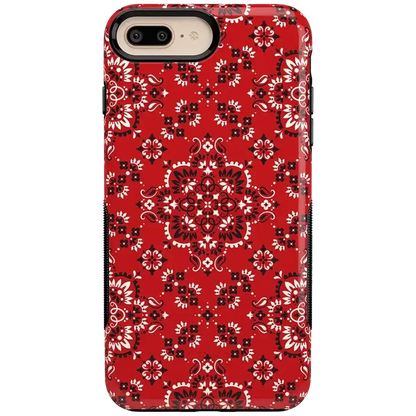I'm with the Band | Red Bandana Print Case