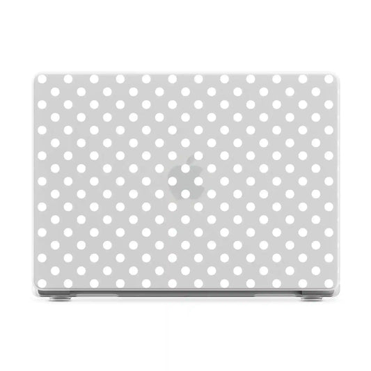 Spotted in SoHo | White Polka Dot Laptop Shell