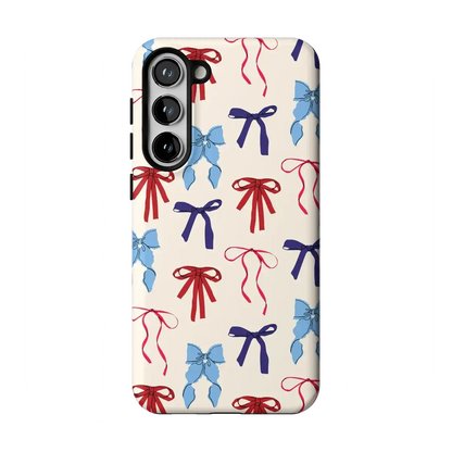 American Girlie | Red White & Blue Bows Case