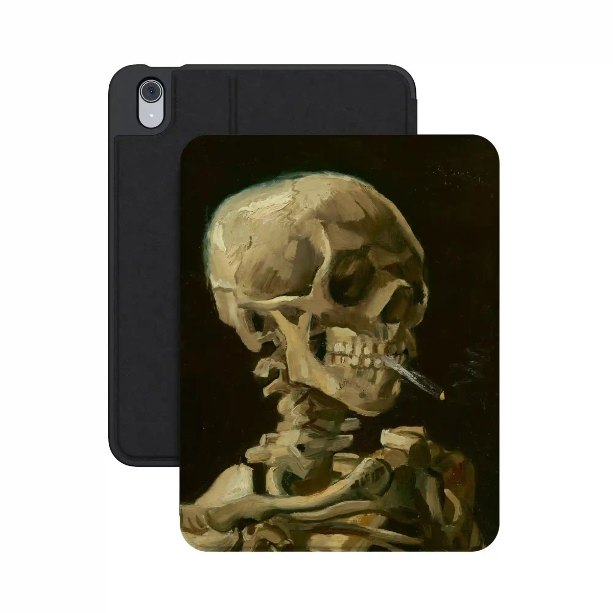 Van Gogh | Head of a Skeleton with a Burning Cigarette iPad Case
