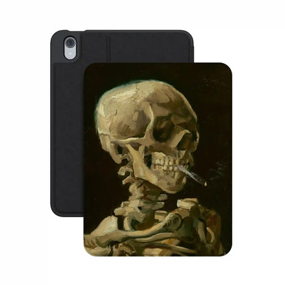 Van Gogh | Head of a Skeleton with a Burning Cigarette iPad Case